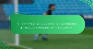 ゾーンリードフォーメーション：クォーターバックの意思決定、ランニングバックの選択、ディフェンスのリード