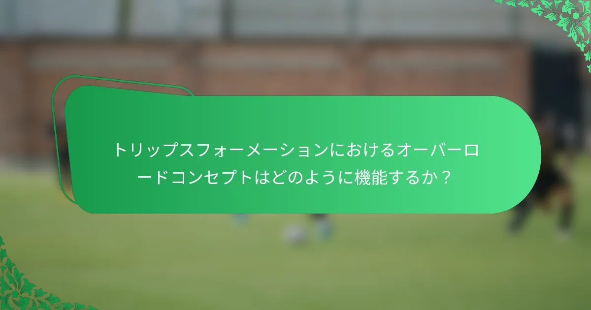 トリップスフォーメーションにおけるオーバーロードコンセプトはどのように機能するか？